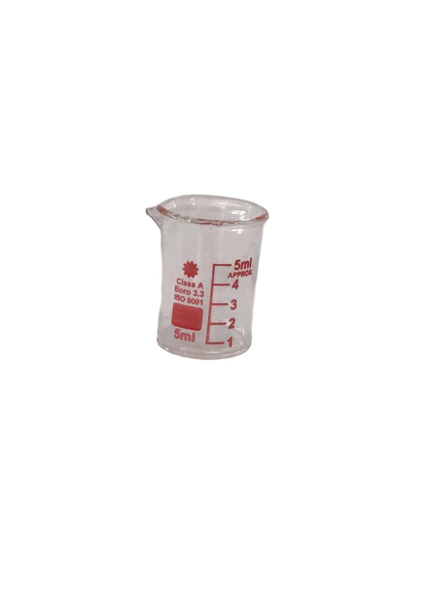 Bécher en verre forme basse  class A  boro 3,3    5 ml