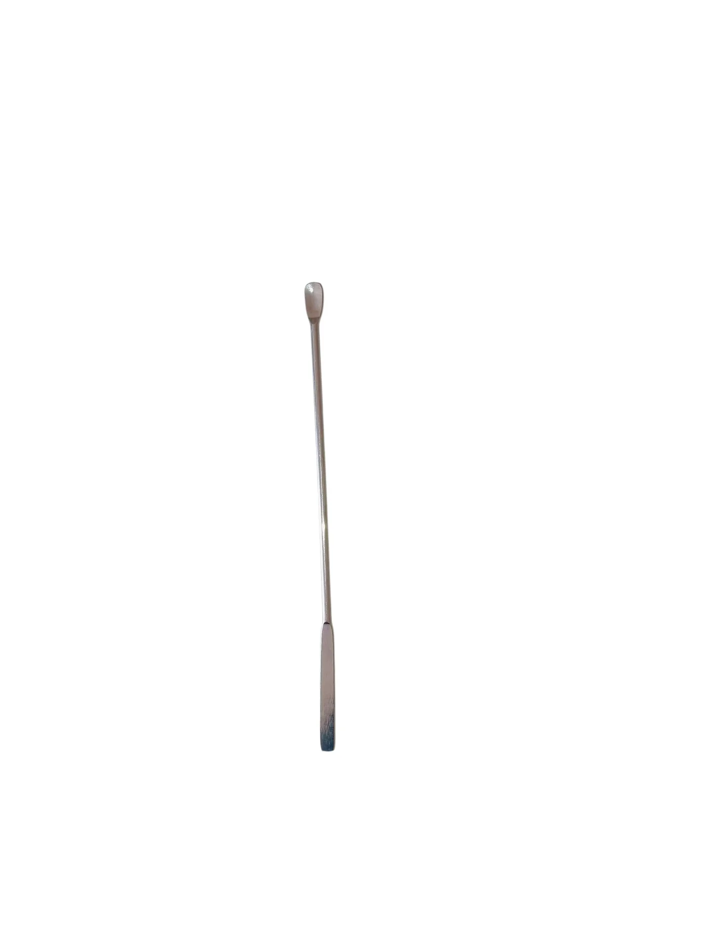 Micro spatule en inox avec un coté cuillère 150 mm