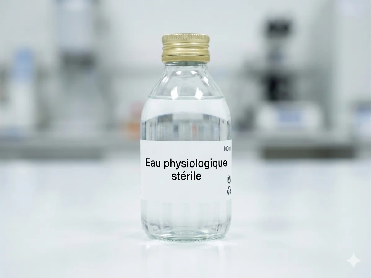 Eau physiologique stérile Flacon 180 ml
