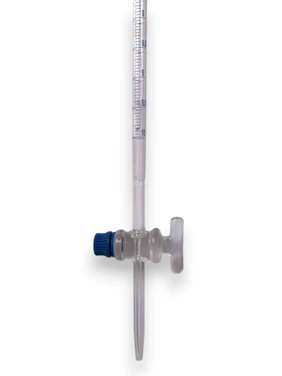 Burette en verre  avec robinet PTFE 10ML GLASSCO 2