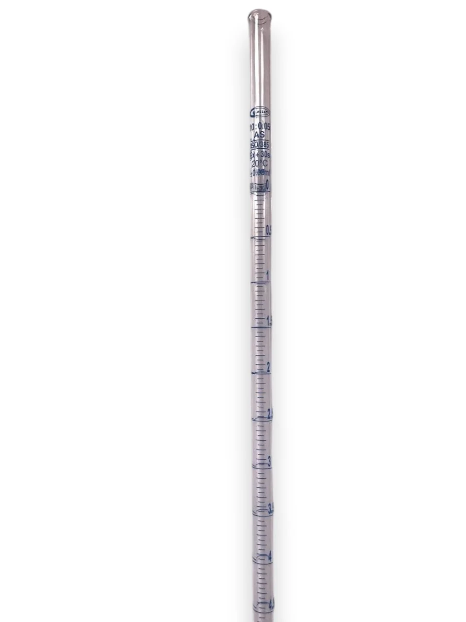 Burette en verre  avec robinet PTFE 10ML GLASSCO 4